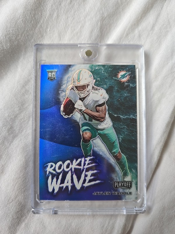 2021 Panini Playoff - Rookie Wave Jaylen Waddle #RW-JWA Blue Prizm (RC)