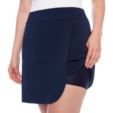 Up Women's Pull-On Skort with Tummy Control Sz XXL Navy New
