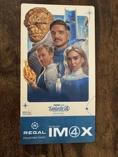 REGAL CINEMAS The Fantastic 4 First Steps Collectible IMAX Movie Ticket