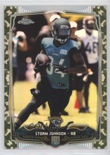 2014 Topps Chrome STS Camo Refractor 6/499 Storm Johnson #134 0c4