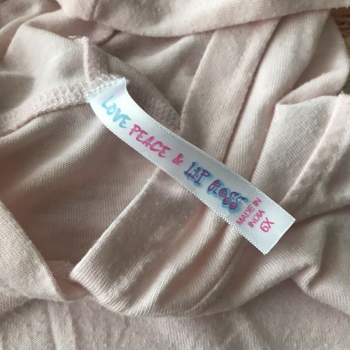 Love Peace & Lip Gloss Hoodie 6X Girls - Picture 4 of 8
