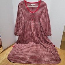 vintage victoria secret Country Store dress Plaid Cottagecore Boho Doen...