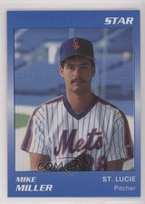 1989 Star St Lucie Mets Blue Border Mike Miller #17 8d2