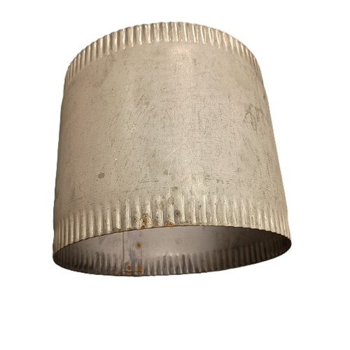 6" Stove Pipe 7"-Diameter Crimped Heavy-Duty Galvanized Steel Connector/Adapter