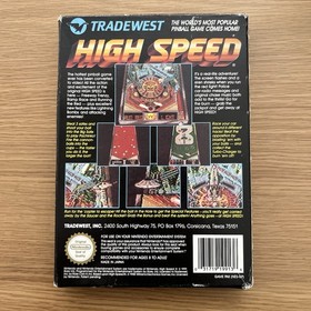 High Speed World&rsquo;s #1 Pinball Nintendo NES