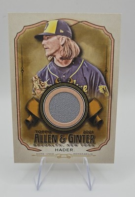 2021 Topps Allen & Ginter's - Full Size Relics B Josh Hader #AGA-JH (MEM)