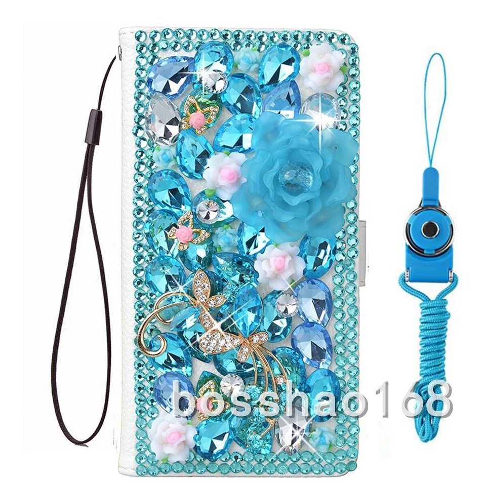 For Samsung Galaxy S25 FE/ S25 EDGE Bling Flip Leather Phone Case wallet cover - Image 4 of 4