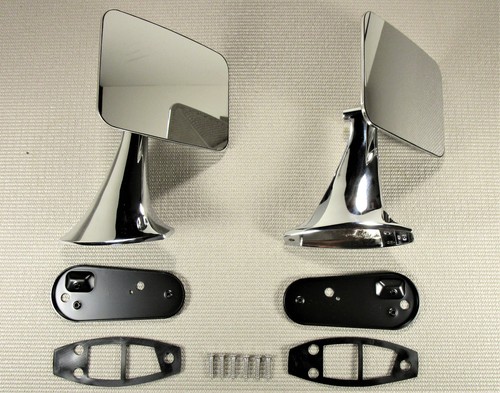 1970 1971 1972 CHEVROLET GMC PICKUP TRUCK HI-SHINE CHROME OUTER MIRROR SET