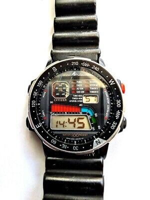 JDM 80's CITIZEN WIND JACK D060-086783 RARE Digital JDM 80's CITIZEN WIND JACK D060-086783 RARE Digital
