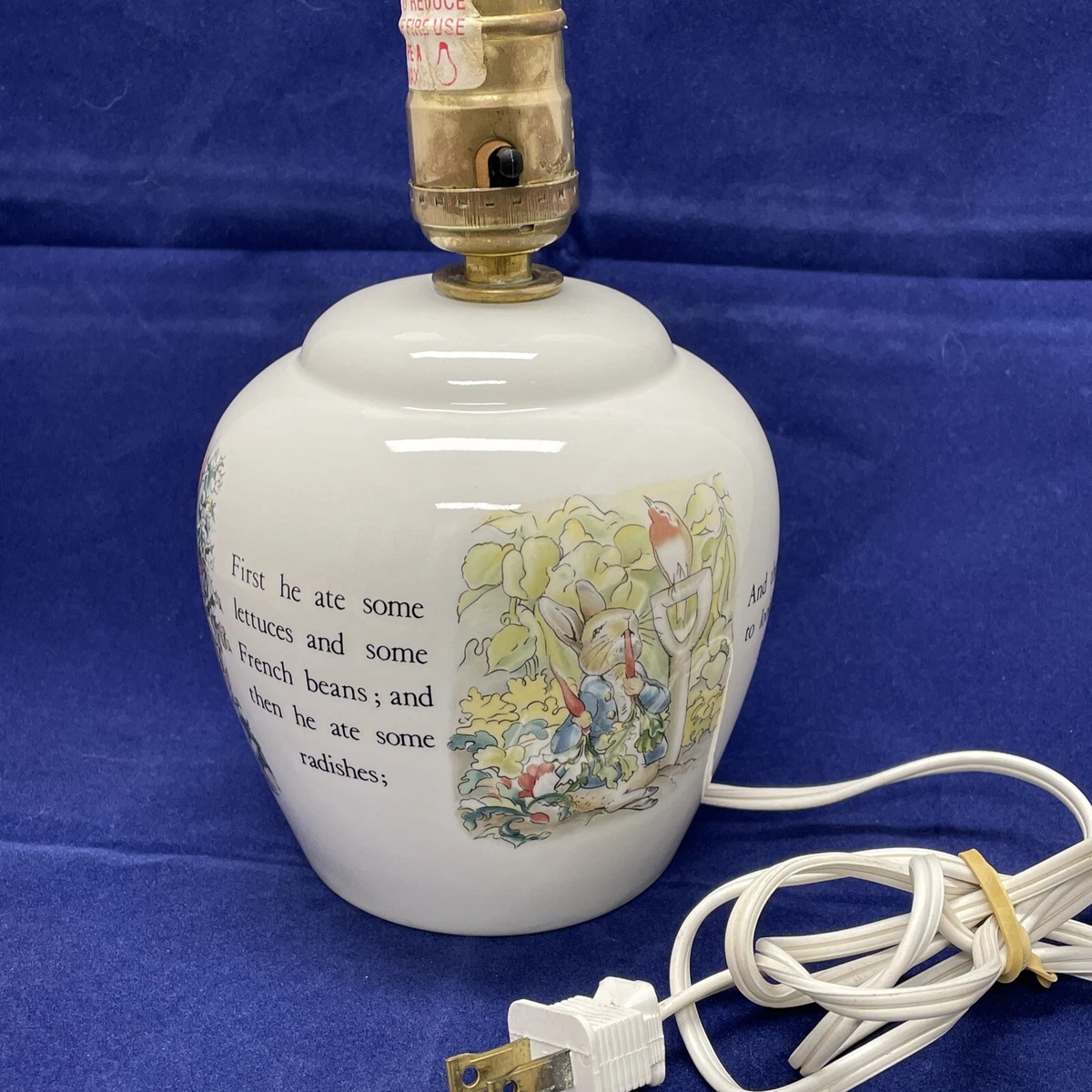 Peter rabbit lamp nursery deals