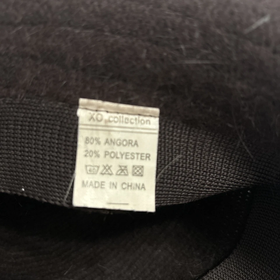 Sombrero Formal Iglesia Mezcla Angora Cepillado Marrón Colección XO Mujer Foto 4 de 4