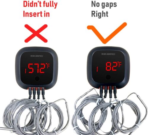 BBQ Grillthermometer Digital Bluetooth Wiederaufladbares Smoker Tragetasche APP - Bild 8 von 13