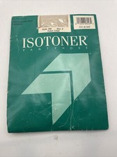 Isotoner Pantyhose Control Top Silky Sheer Sandalfoot Style 504 Size 2 Linen