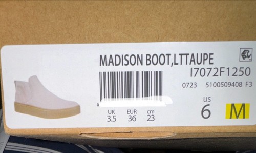 Dr. Scholl's Madison Boot Mujer Zapatillas Botas Talla 6 Taupe Microfibra Nuevo Zapato - Imagen 12 de 12