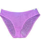 Steve Madden Pink Purple Mauve Mesh Sissy Bikini Panty Underwear Size Small