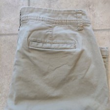 A New Day women's size 8 pants brown color stretch straight leg zip up pockets