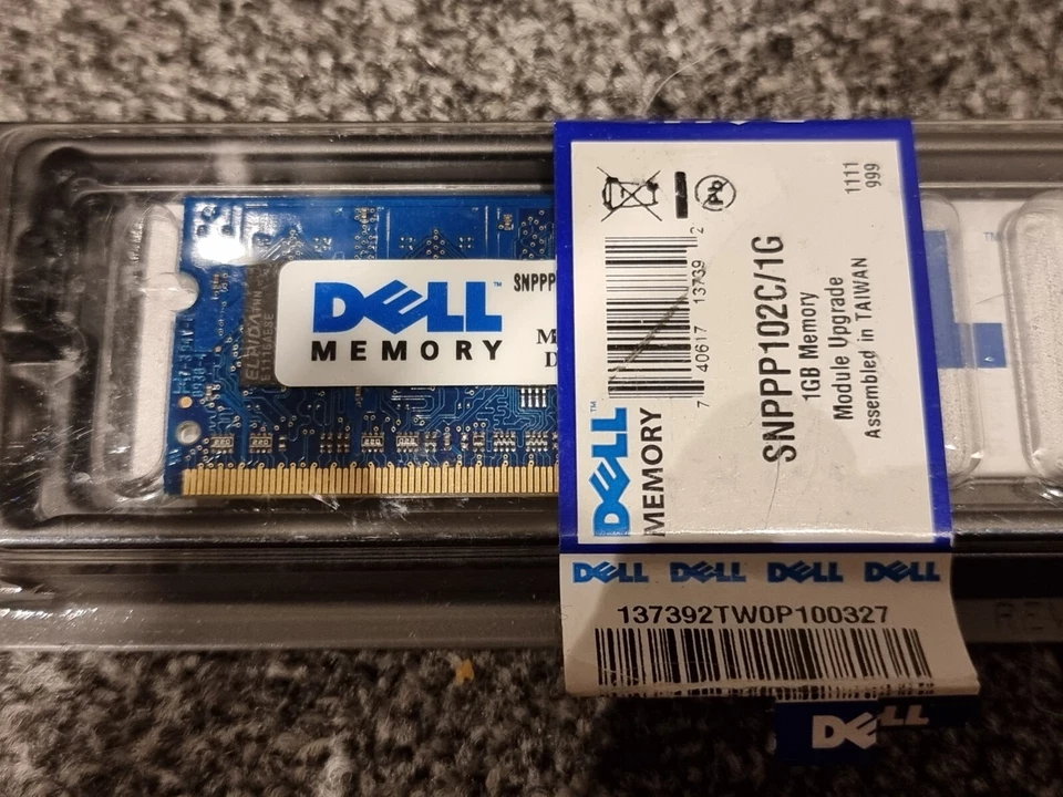 2 x 1GB LAPTOP SODMIMM DDR2 800MHz RAM MEMORY STICK MODULE NEW DELL SNPPP1-2C/1G - Image 2 of 4