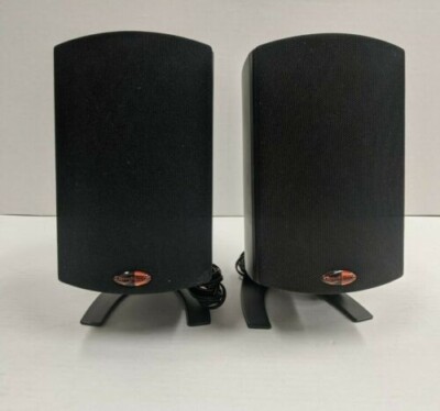 Replacement Pair KLIPSCH PROMEDIA SATELLITE SPEAKER WITH  WIRE/STAND/GRILL