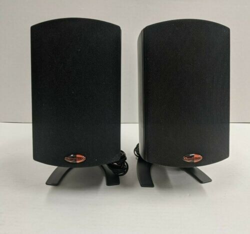 Replacement Pair KLIPSCH PROMEDIA 2.1THX SATELLITE SPEAKER WITH WIRE/STAND/GRILL - 第 1/6 張圖片