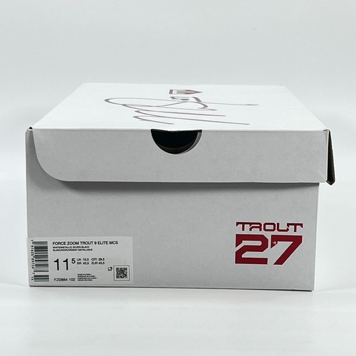 Nike Force Zoom Trout 9 Elite MCS 'Metallic Silver' FZ0884-102 Cleat Multi Size - Picture 11 of 11