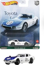 Hot Wheels Premium Toyota 2000 GT (White) Car Culture Toyota Series Real Riders