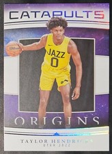 Taylor Hendricks 2023-24 Panini Origins CATAPULTS Rookie Insert Card (no.9). rookie card picture