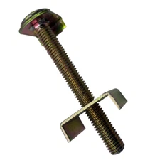 Lot of 7 - 307A OF Carriage Bolts 4-1/2" x 0.45" w/nuts (3 nuts missing) ✅