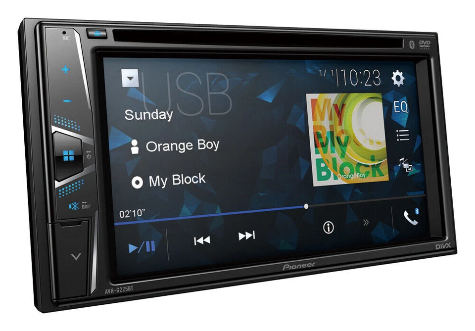PIONEER AVH-G225BT CAR STEREO 2-DIN DOUBLE DIN 6.2" TV CD USB DVD BLUETOOTH NEW - Image 3 of 4