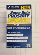 Super Beta Prostate Advanced - 3x Key Ingredients 120 Capsules Exp 12/2026 or ..
