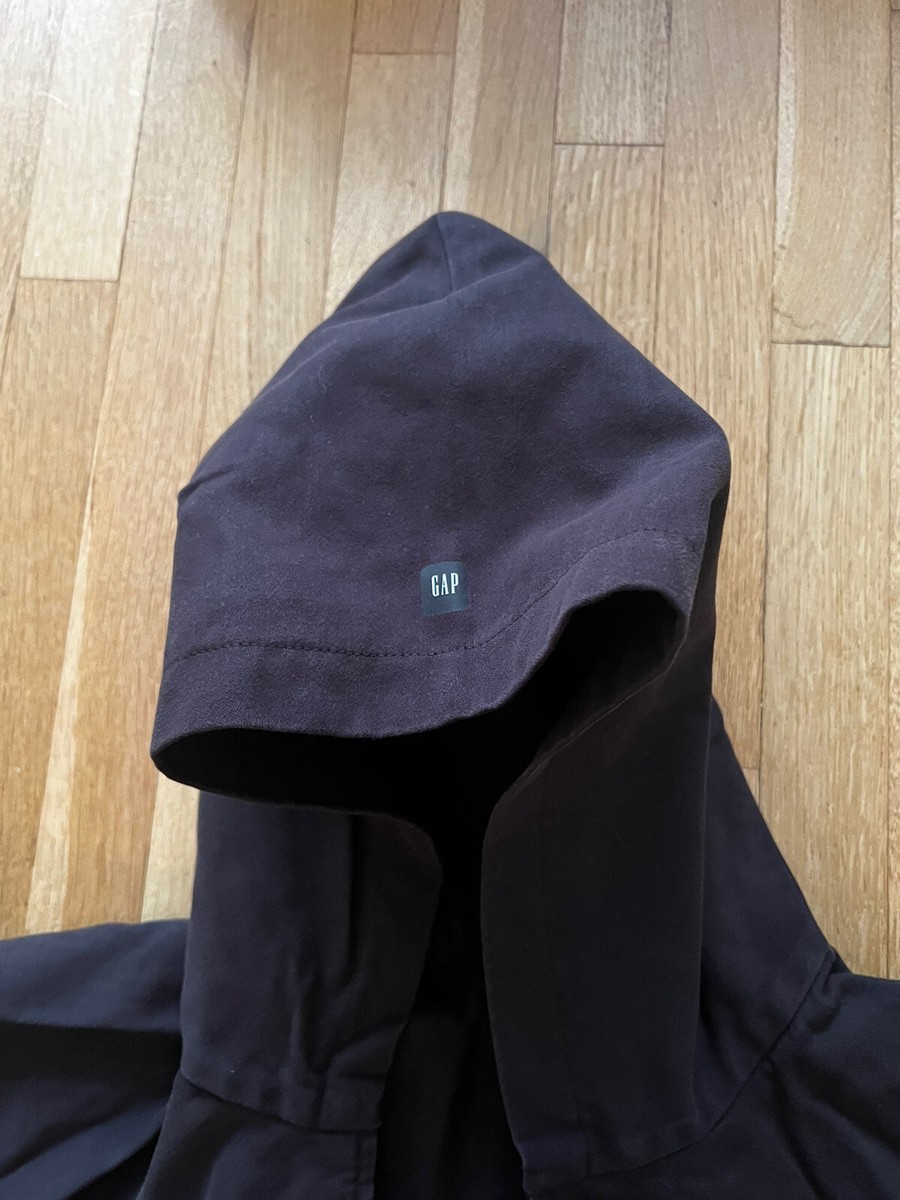 YZY x GAP x Balenciaga Mens Sateen Overalls Medium Black Pockets