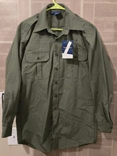 Mens Propper Battle Tested Army Green Tactical Button Up Shirt Medium Long M/L