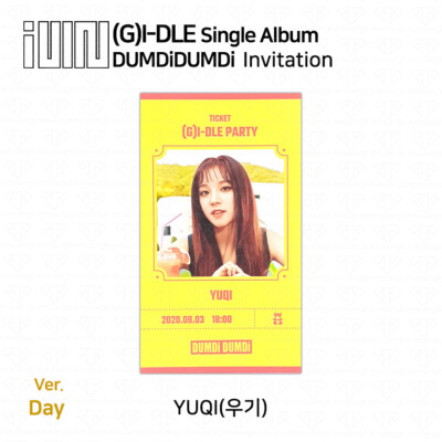 G)I-DLE G-IDLE Single Album Dumdi Dumdi Invitation Photocard Day