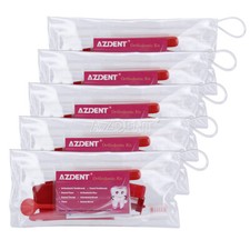 20Kits AZDENT Dental Orthodontic Brush Ties Toothbrush Floss Oral Care Kit
