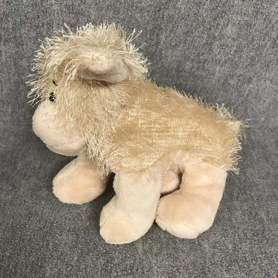 Ganz Dog Stuffed Animal Golden Retriever Plush Beige Puppy Fuzzy Furry 8" Toy - Image 3 of 4