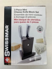 Swissmar 3-Piece Mini Cheese Knife Magnetic Block Set 