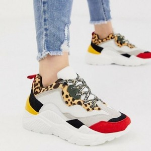 madden calf sneakers steve hair euc antonia leopard trendy platform