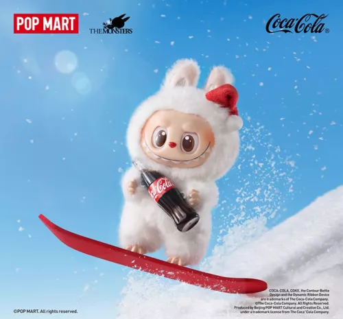 Figurine peluche visage vinyle POMART THE économies MONSTERS Labubu série Coca-Cola neuf jouet chaud