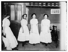 High School Grads wearing $1 dresses c1900 Large Historic Old Photo
