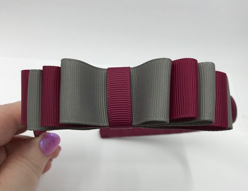 Wine and Grey School Hair Accessories - Picture 49 of 70