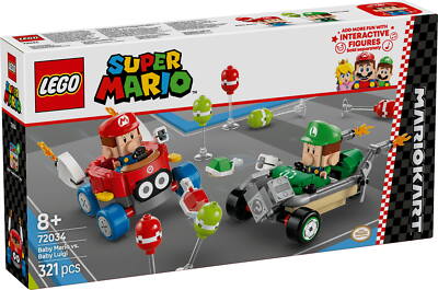 LEGO  Super Mario Kart  - Baby Mario vs. Baby Luigi 321 Teile 72034