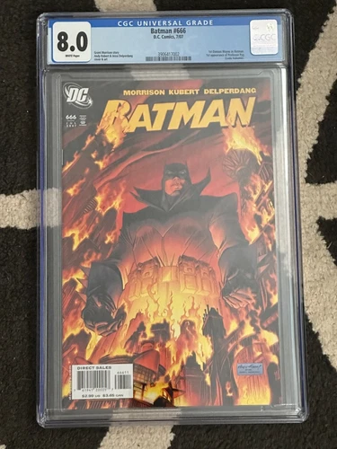 Batman #666 1st Damian Wayne As Batman Grant Morrison DC Comics 2007 8.0 VF CGC