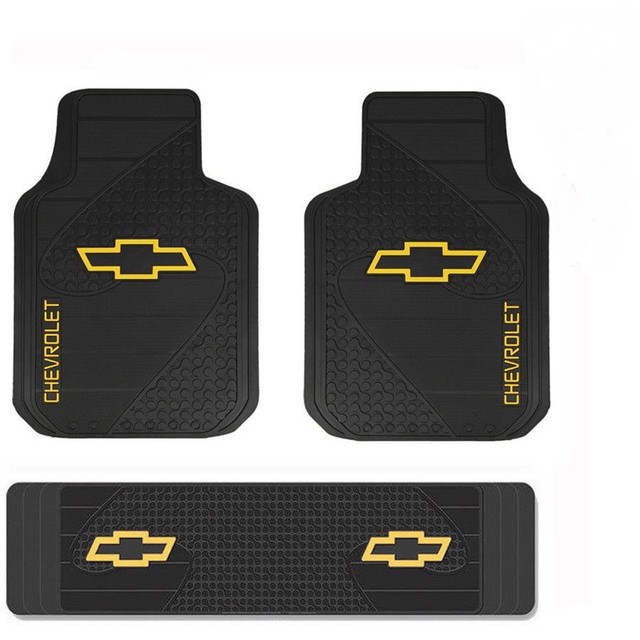 New Chevy Elite Series Logo Car Truck Front Back Rubber Floor Mats