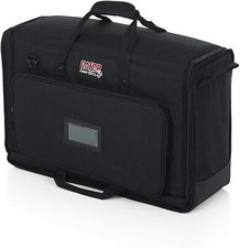 Padded Nylon Dual Carry Tote Bag for Transporting 2 19" - 24" LCD Screens