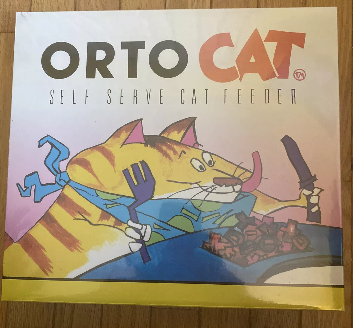 OrtoCat Self Serve Circular Cat Feeder Food/Treats Puzzle Game Toy ~ New