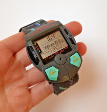 Huger Field Syscom Digitaluhr LCD Barometer Thermometer Altimeter WORKING RARE