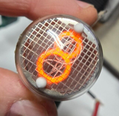 IN-4 Soviet GAZOTRON Vintage  Nixie indicator tube Tested w/Molex type socket
