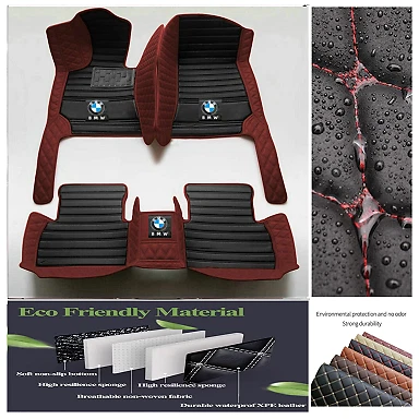 Custom For BMW All Model Car Floor Mats Carpets Waterproof Cargo Liners Handmade - Imagen 29 de 42