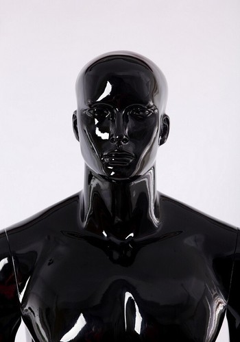 glanz abstrakt Mannequin Schaufensterpuppe männlich Schick modern XM11-H schwarz - Bild 7 von 8