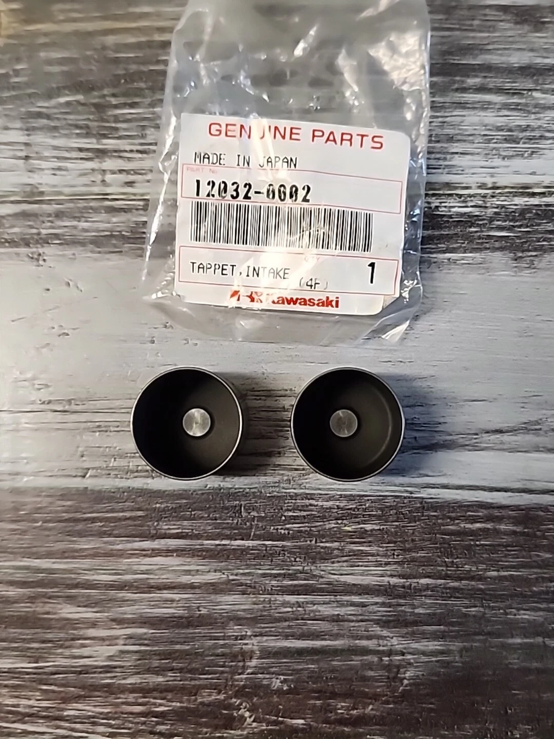 はー OEM Kawasaki Intake Tappet Set of 2 12032-0002 2004 2005 KX250F