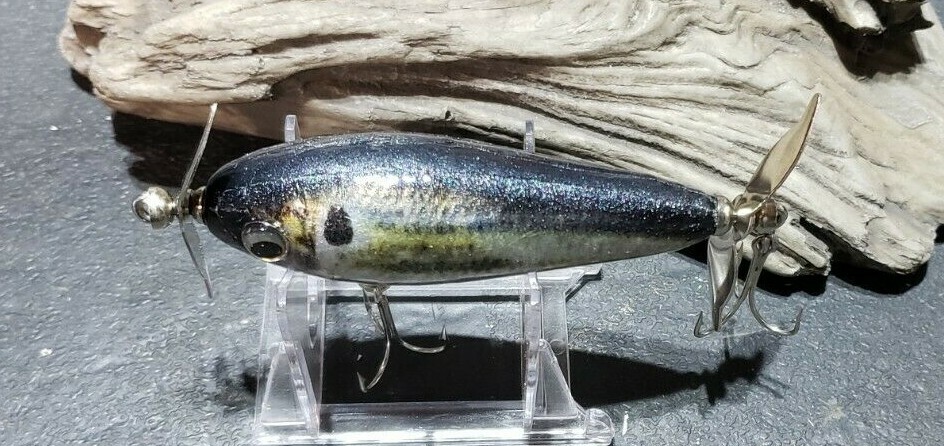 3 in Custom Handmade Chopper wooded topwater lure(Crappie